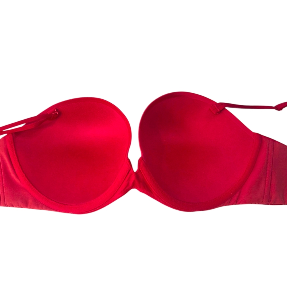 Victorias Secret Very Sexy Multi-Way Push Up Bra Convertible Strapless 34DD Red - Picture 6 of 12